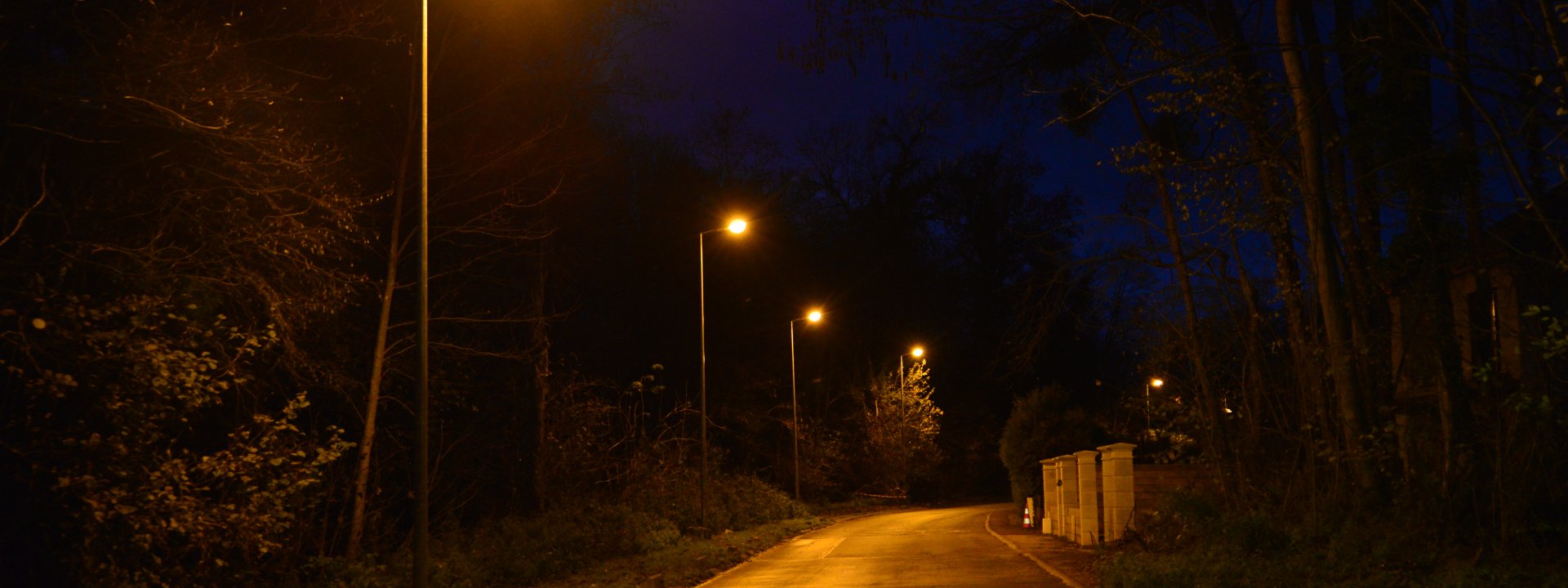 lampadaire nuit 