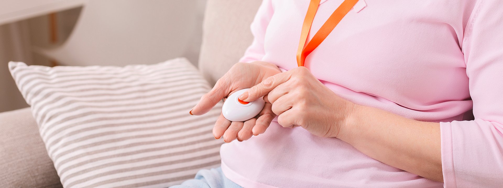 Bracelet alarme autour du coup, système de téléalarme