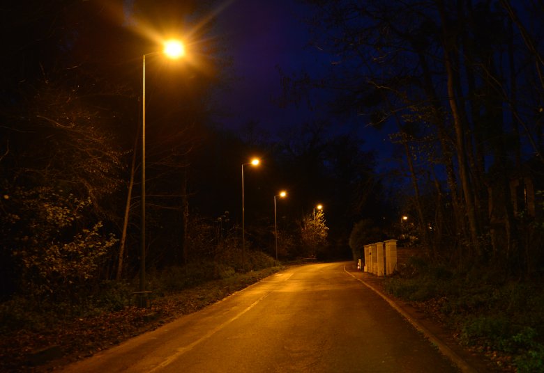 lampadaire nuit 